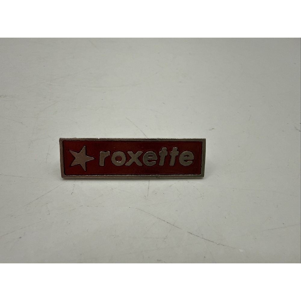 ROXETTE - RARE OFFICIAL TOUR 1992 PIN/BROOCHE - 4 x 1.0 cm ( 1.57 x 0.4") - NM